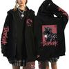 Berserk Anime Hoodie Unisex Long Sleeve Zip-Up Sweatshirt Fall Casual Oversized Pullover