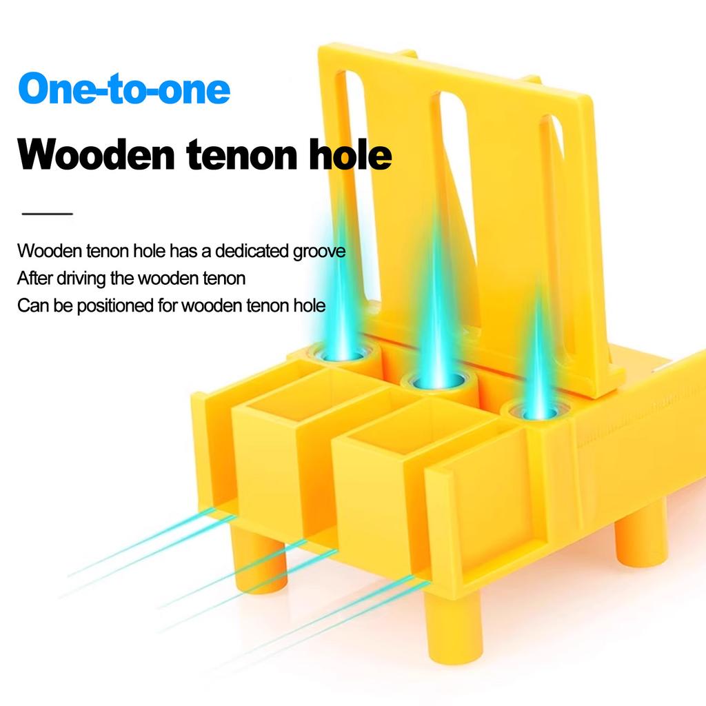 Woodworking Dowel Handheld Drill Guide and Hole Saw Tool 6/8/10mm Drill Bit For Carpentry Straight Hole Locator Clamp
