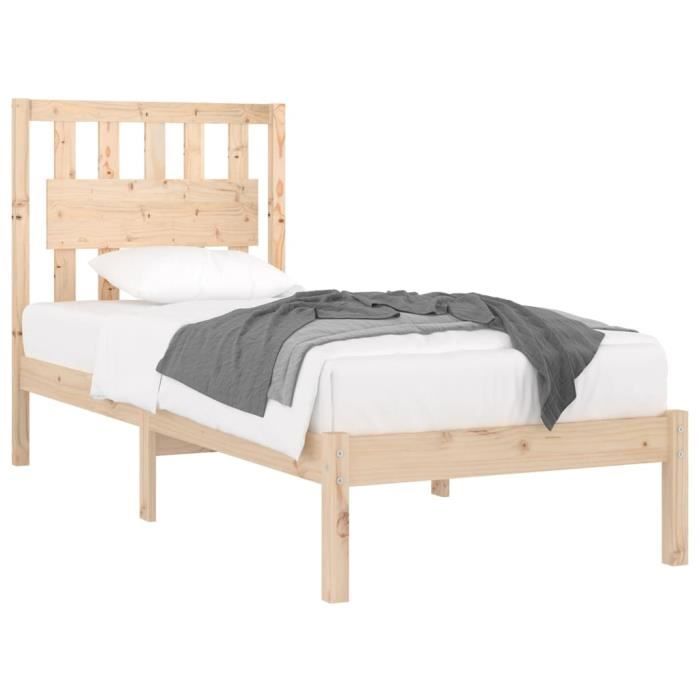 VidaXL Bed Frames Solid Pine Wood 100x200 Cm 3103923