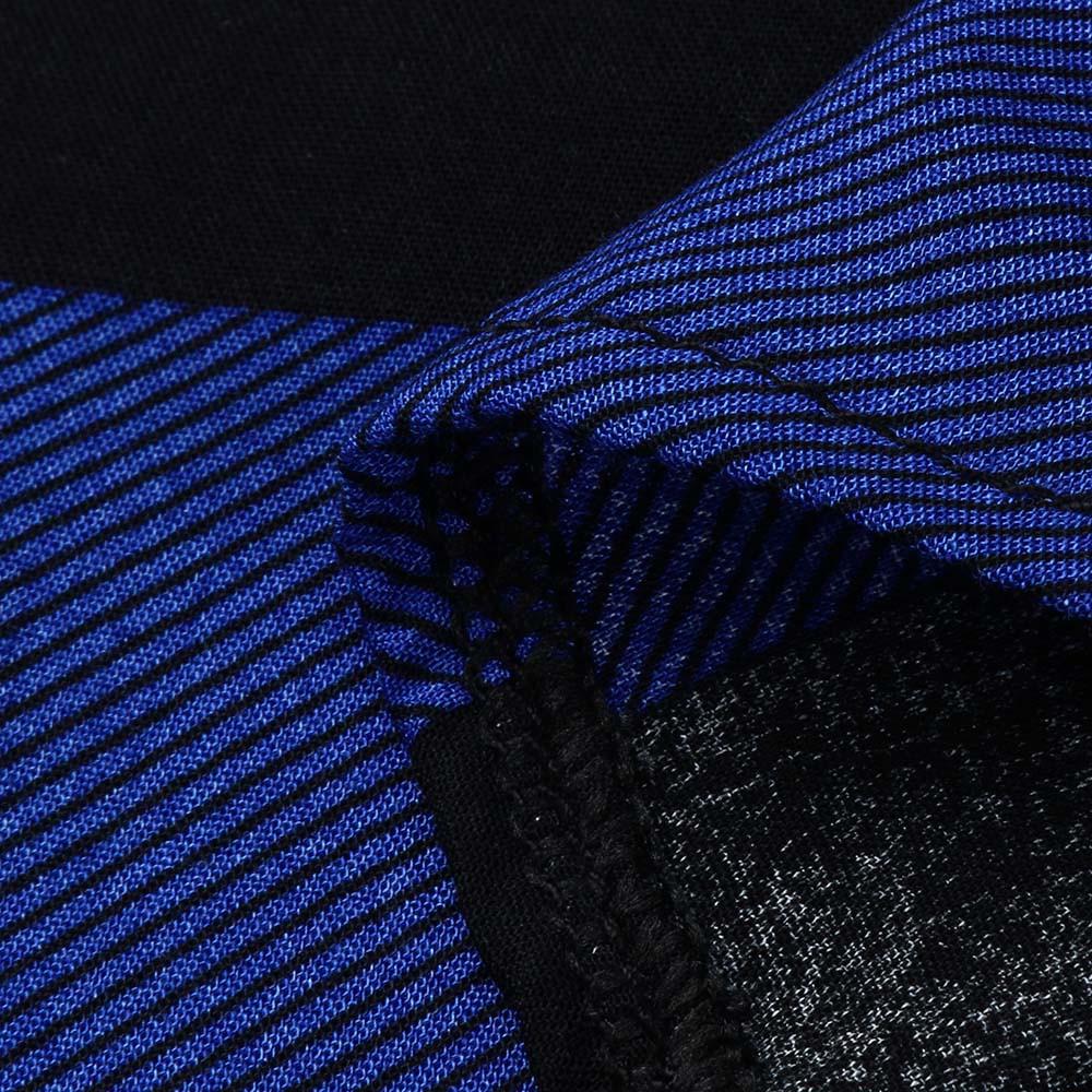 Frauen Casual Plaid Gedruckt Kurzarm V-ausschnitt Unregelmäßigen Saum Bluse T-Shirt Tops