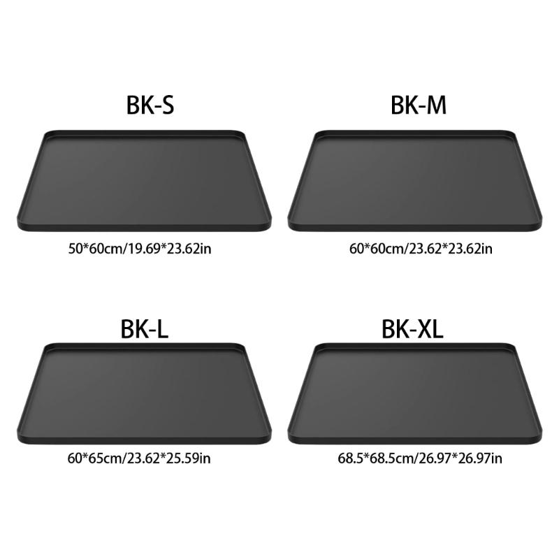 Waterproof Anti Slip Bath Mat for Toilet Chair Floor Protections Durable Silicone Easy to Clean and Move