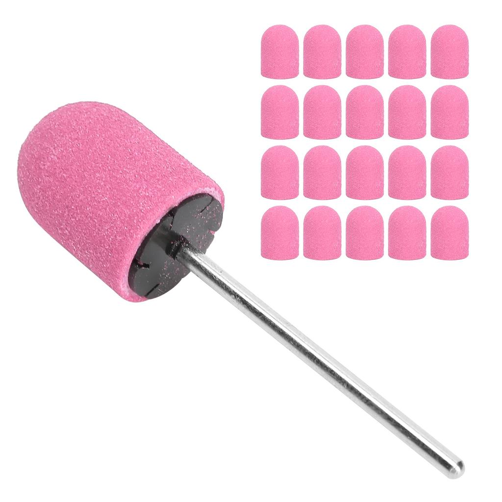 Nail Sanding Band Drill Bit Nail Art Polishing Sanding Cap Set Accessory (10 x 15mm)