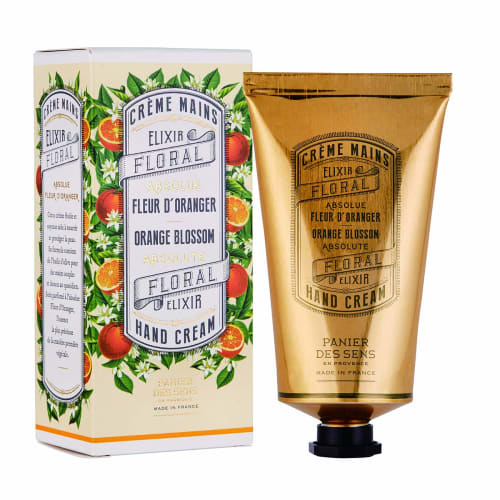 

Panierdessens Absolute Hand Cream Orange Blossom 75ml (An enchanting bitter orange blossom scent that evokes the warmth of radiant sunlight)
