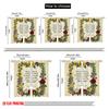 2pcs 2D Flat Printing Curtains Alice Wonderland Floral Quote Polyester Without Electricity All Season Party & Holiday Decor Use