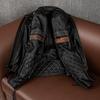 Men Genuine Leather Jacket Heavyweight Cowhide Biker Coat Stand Collar Stylish Casual Outerwear with Armor Pockets