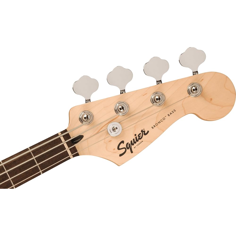 Squier by Fender Squier Sonic™ Bronco™ Bass, Laurel Fingerboard, White Pickguard, Black with Soft...