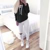 Cozy Women Sweat Sweatshirt Baggy Jumper Plain Pullover Tops Sweater Ladies Oversized