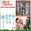 18-Piece Set Of Christmas Snowflakes And Icicle Tree Decorations Christmas Hanging Ornaments Acrylic Pendants