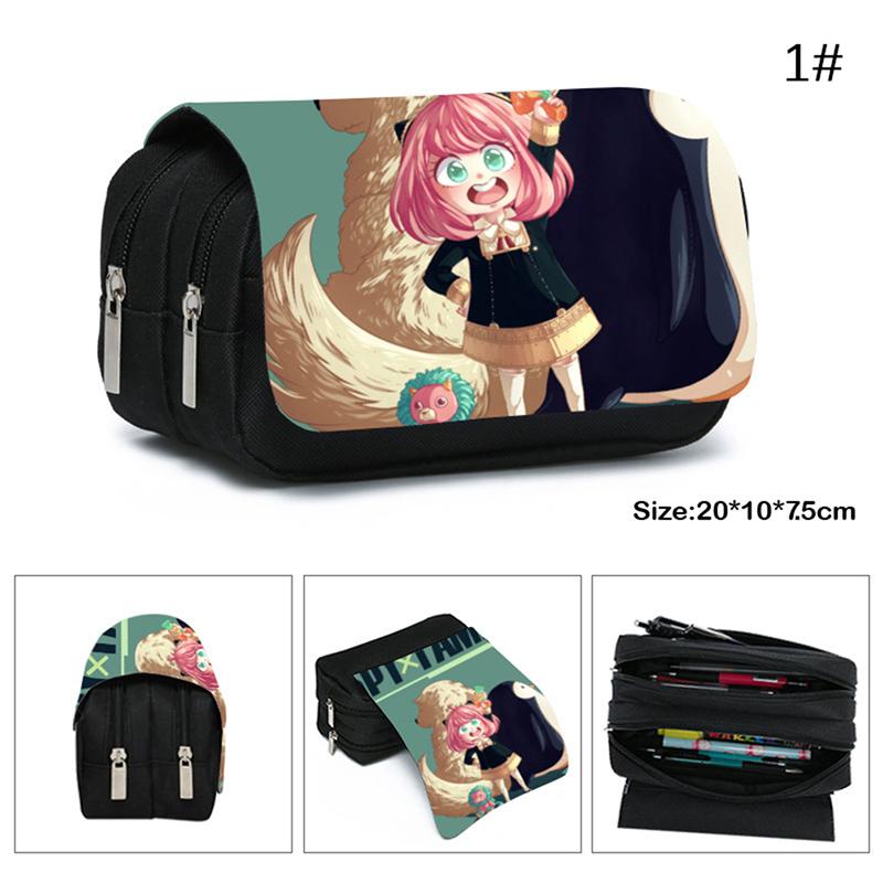 

SPY X Семейный пенал двухслойный пенал Аня Лоид мультфильм фигурка аниме канцелярская коробка школьник style 1