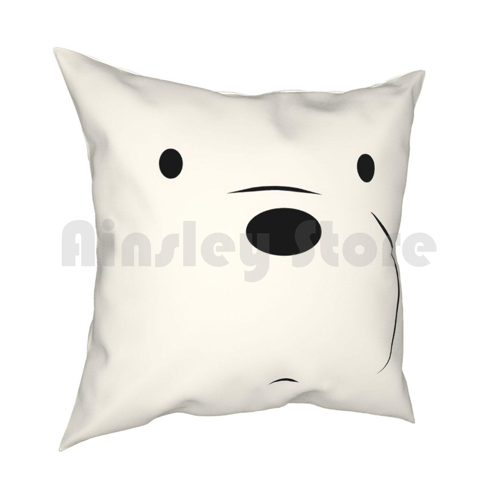 Ice Bear Cool Bear Pillow Case Printed Home Soft Throw Pillow Ice Bear Icebear Cute Fan Art 30x30cm 12x12in