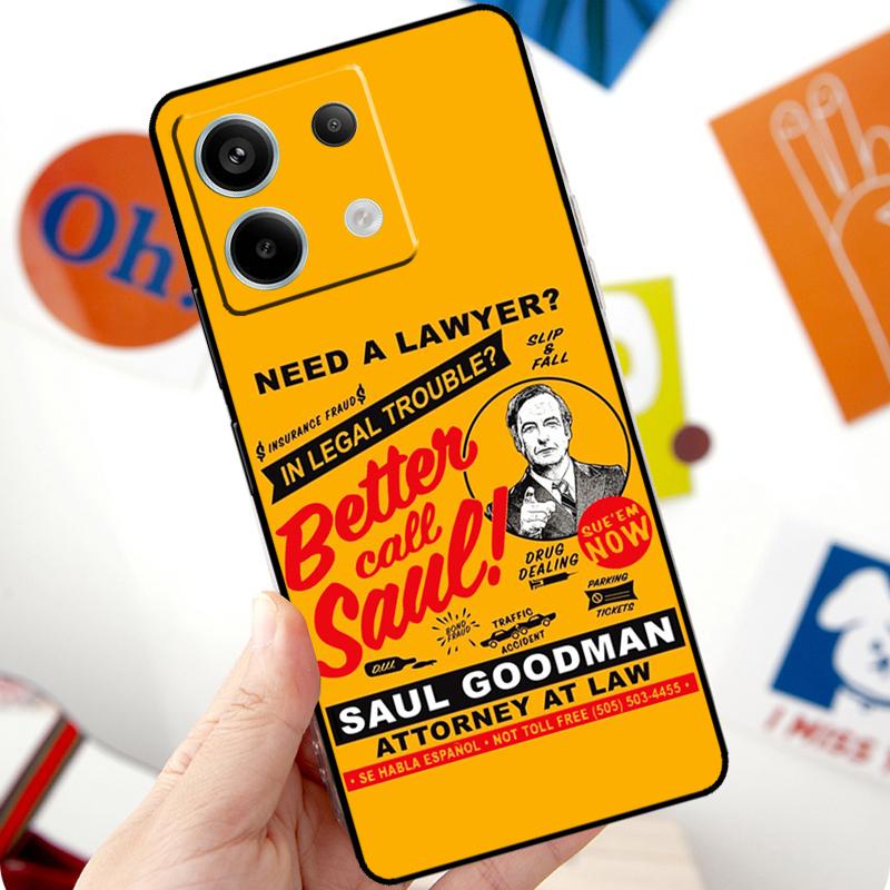 Better Call Saul Funda For Xiaomi Redmi Note 11 10 12 13 14 Pro 10S 11S 12S Case For Redmi 15 10C 13C 12C 14C