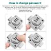 3 Digit Combination Password Cabinet Lock Non-punch Keyless Security Latch Anti-theft Child Safety Door Lock