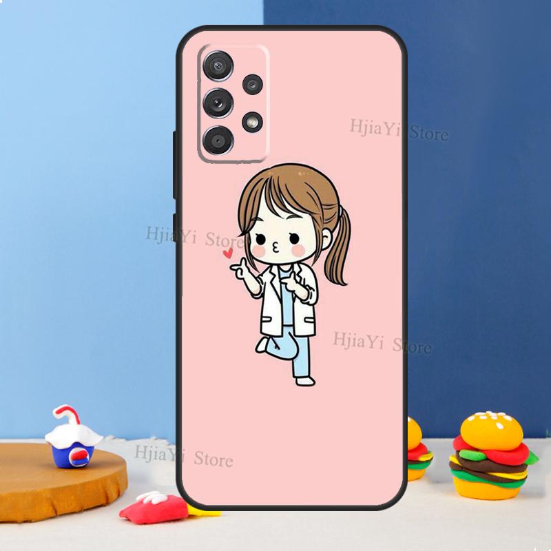 Nurse Medical Medicine Health Case For Samsung A54 A34 A14 A13 A23 A33 A53 A73 A51 A71 A72 A12 A22 A32 A42 A52 Back Cover
