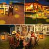 Solar Flame Light Outdoor Waterproof Hanging Solar Light Automatic ON/OFF Decorative Flickering Flame Solar Lantern