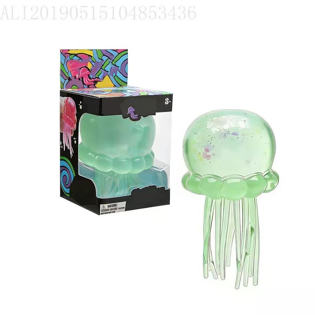 Neueste Überraschungsspielzeugartikel in Losen Günstige Quallen Squishy Funkelnd Leuchtet im Dunkeln Stressabbau Taktiles Quetschspielzeug