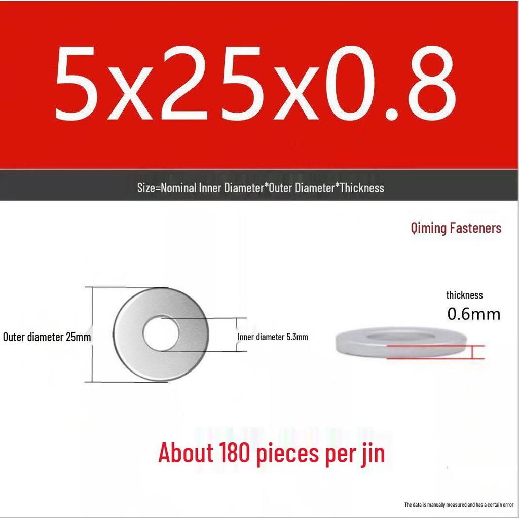 4.8 Grade Galvanized Iron Flat Washer, M3-M40 Oversized Metal Hole Gasket.