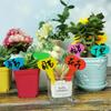 100pcs Garden Labels Plant Classification Sorting Sign Tag Ticket Plastic Writing Plate Board Plug In Card Colorful