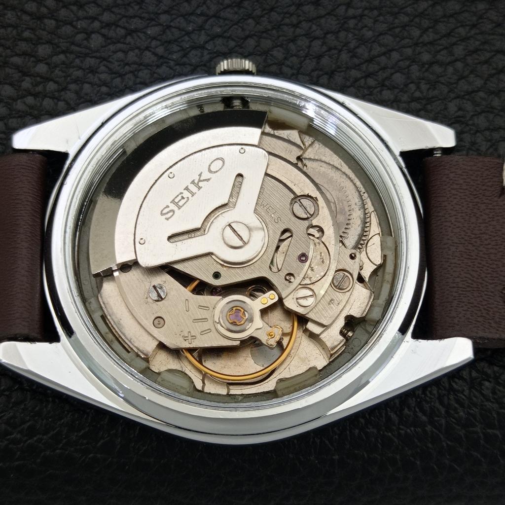 VINTAGE REFURBISHED SEIKO AUTOMATIC 6309A JAPAN MENS BROWN DIAL WATCH a443234-1