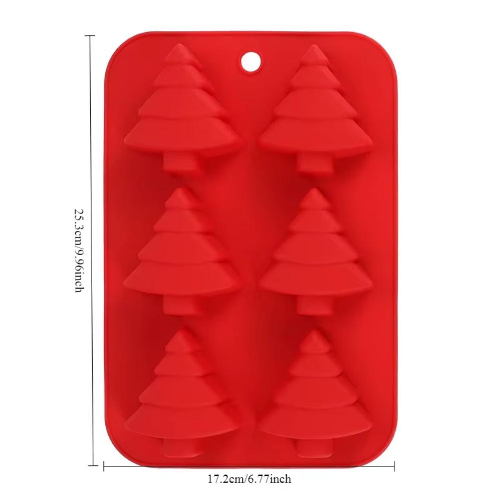 Christmas Silicone Molds Snowflake Candles Soap Plaster Sugar Cube DIY Baking Cake Handmade Cookies Non-stick Decorating Tools