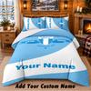 Malmö FF Pattern Bedding 3Pcs Set Custom Name, Bed Sheet And Pillowcases For Home Bedroom