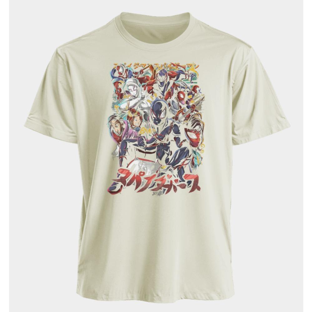 Men's and Women's T-shirts Spider Man Summer American Spring and Autumn Sports Trend Harajuku Fashion Short Sleeves