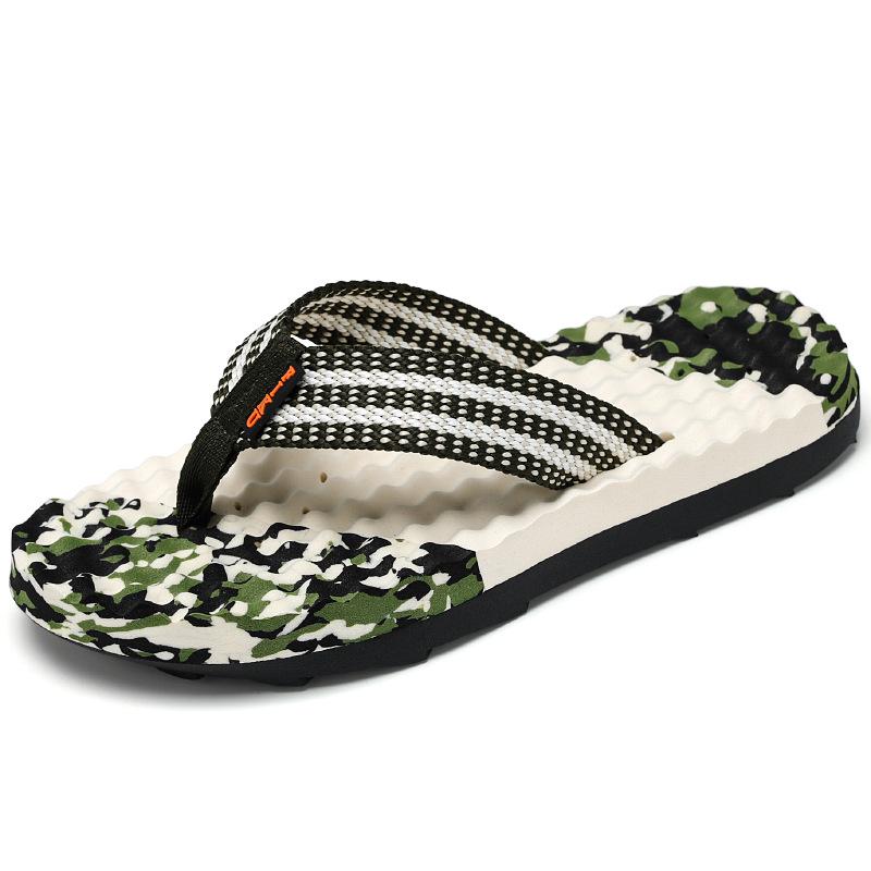 Men s Breathable Massage Sole Flip-Flops Casual Outdoor Beach Sandals 44