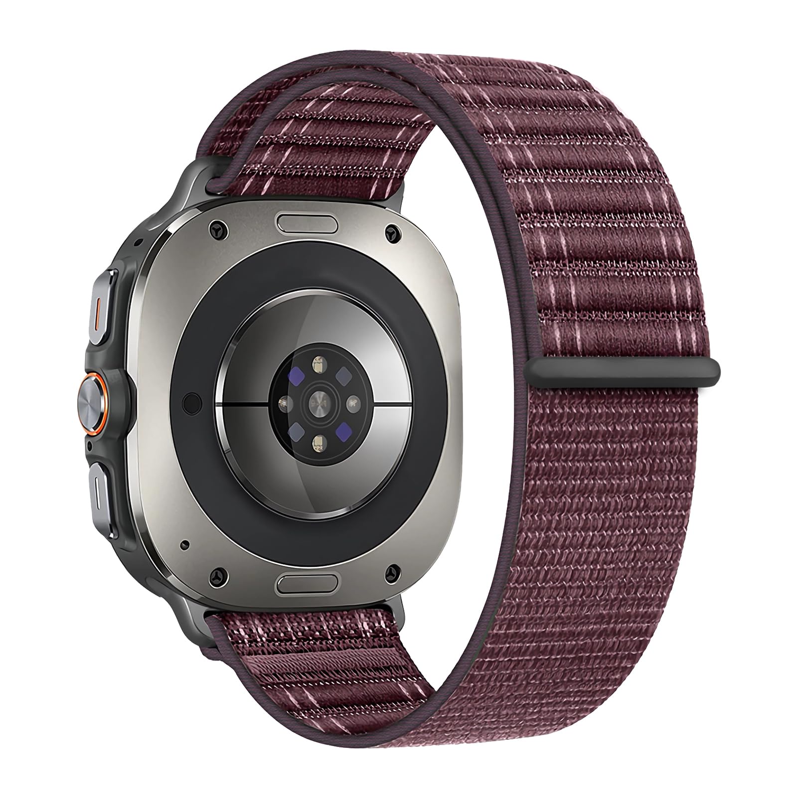 

Band For Samsung Galaxy Watch Ultra strap 47mm accessories sport elastic Nylon Loop bracelet correa Galaxy watch Ultra 2025 47mm Galaxy watch Ultra вина червоного кольору