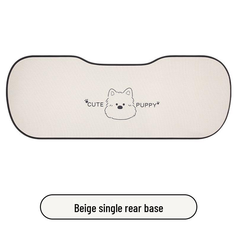 West Highlands Cute Cartoon Cotton Linen Car Seat Cushion for Women - Fits Toyota BZ3, RAV4, Corolla, and Ruifang