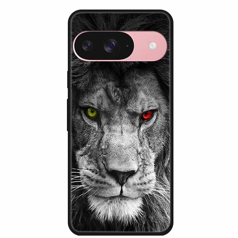 For Google Pixel 9 5G Cases Pixel9Pro XL Cartoon Soft TPU Silicone Lion Back Covers for Google Pixel 9 Pro Case Pixel9 Pro XL