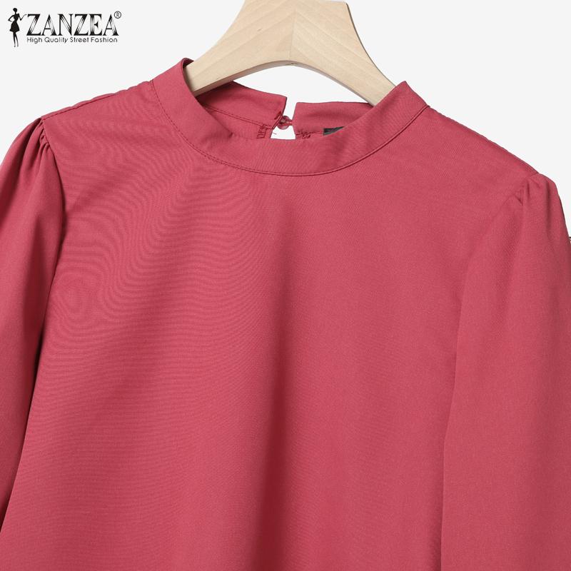 ZANZEA Women 3/4 Sleeve Blouse and Skirts Summer Two Piece Suit Sets