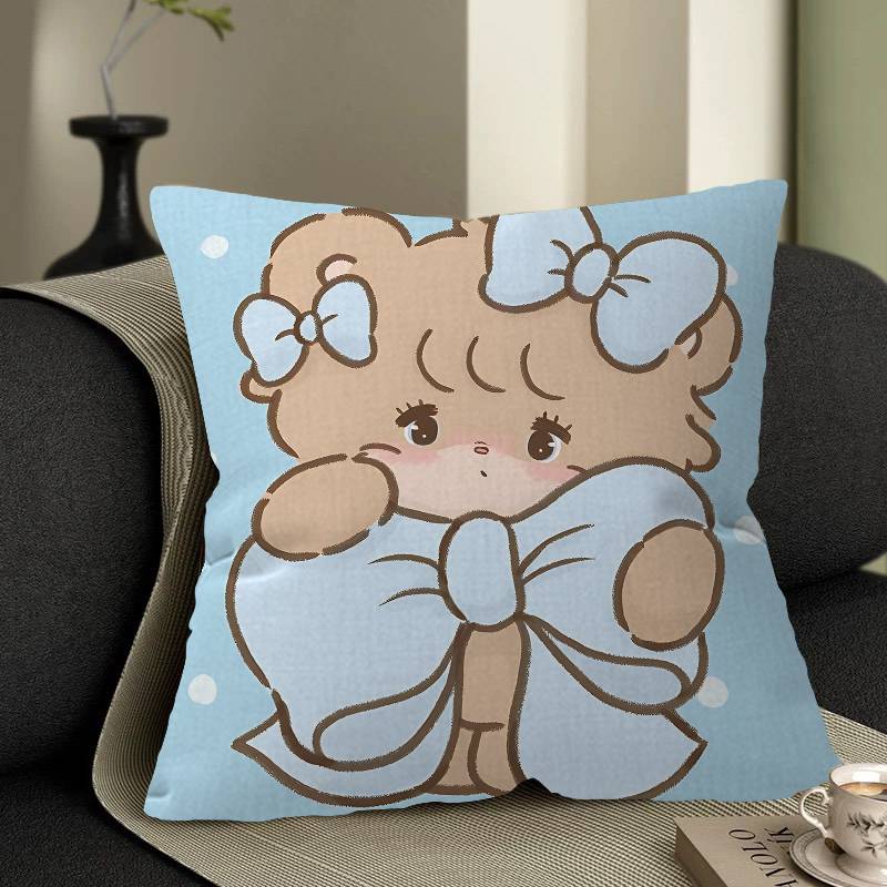 Cute M-Mikko I-Illustrations Pillowcase Toon Gift Cushion Cover Bedroom Home Sofa Chair Seat Decor Pillow Case