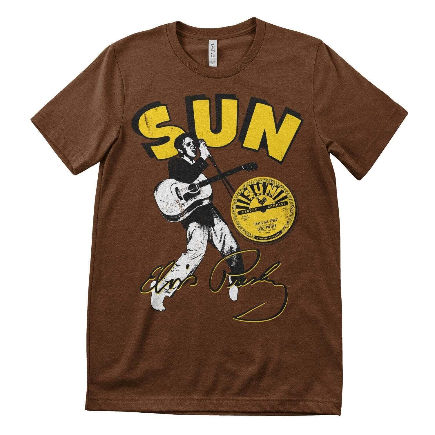 Officially Licensed Elvis Presley Sun Records Mens T-Shirt S