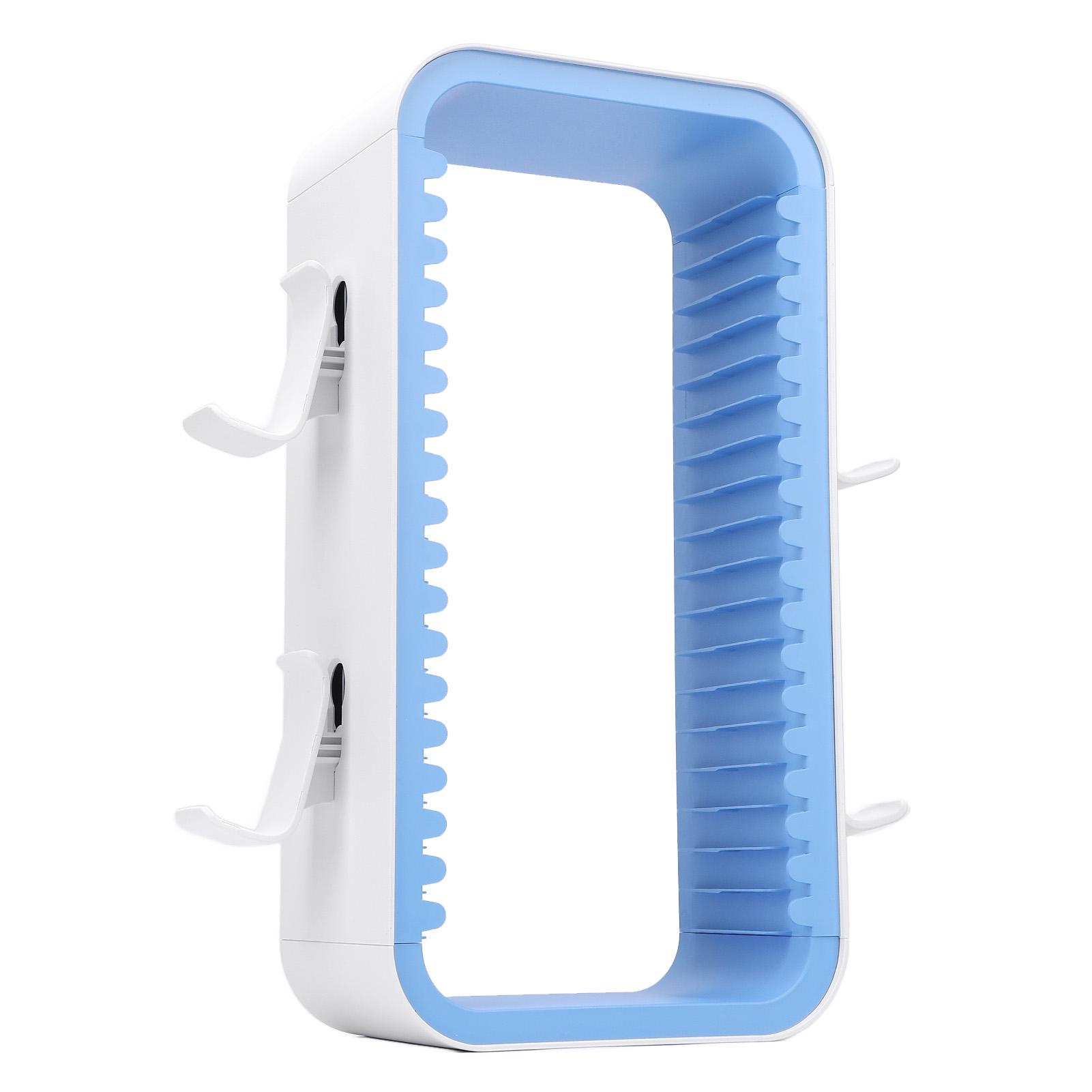 

Башня для хранения игр 18 слотов Стильный минималистичный дизайн Подставка-башня для хранения видеоигр для PS Белая синий