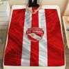 Fc Thun Print Flannel Blanket, High Quality Comfortable for All Seasons, Home Decor, Warmth and Comfort, Perfect for Christmas Gifts
