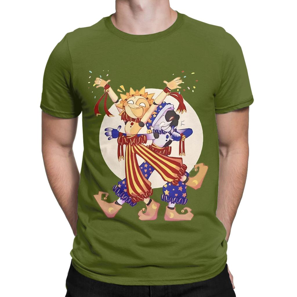 SunDrop and MoonDrop FNAF Security Breach Funny 100 Cotton TShirt FNAF Tees Tops For Unisex