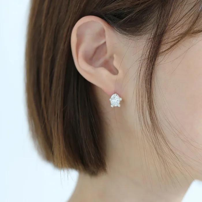 [silver925] Pebble Earrings (silver)