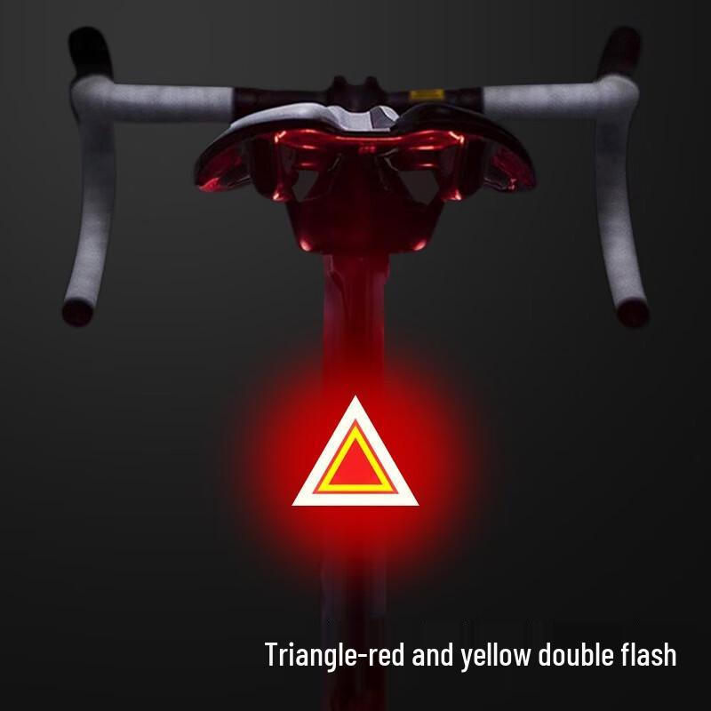 iosn Triangular LED Bike Tail Light One Size
