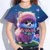 Animals 3d Print T Shirts Summer New Casual Baby T-Shirts Cute Cartoon Fashion Girl Clothes Short Sleeve Tees Girls Top