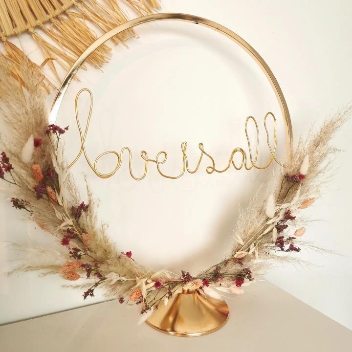 Golden Metal Centerpiece