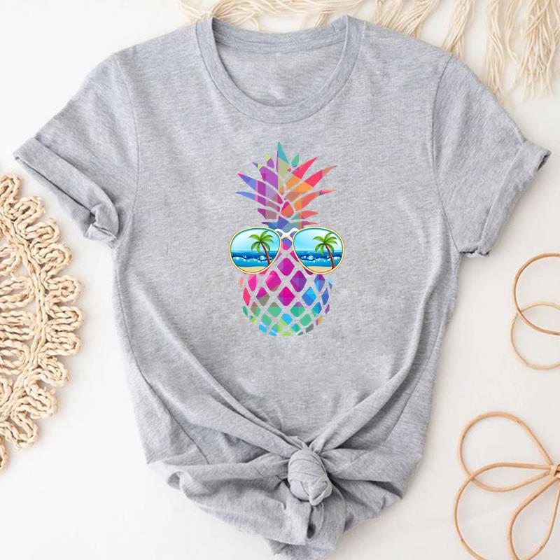 Watercolor Style Tee Top Fashion T Shirt 90s Sweet Trend Clothing Casual Short Sleeve Women Print Lady Female Graphic T-shirt