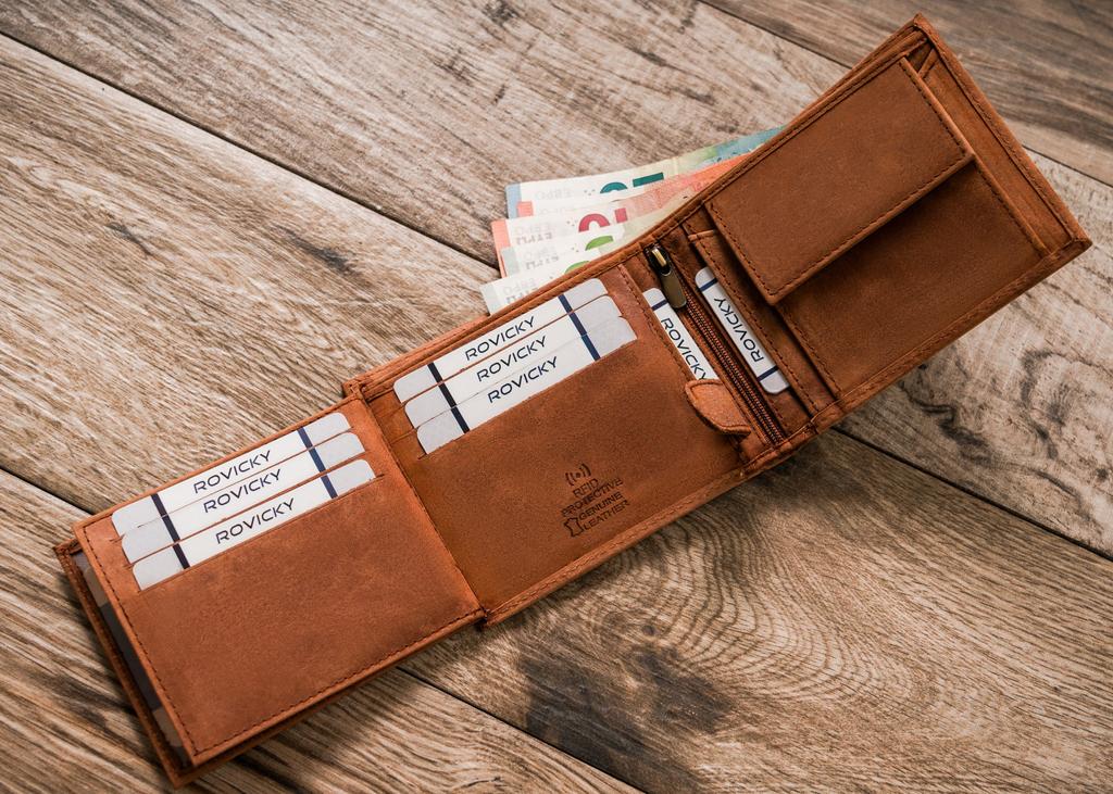 Portafoglio da uomo in pelle N992-CHM-HORSE-BL COGNAC