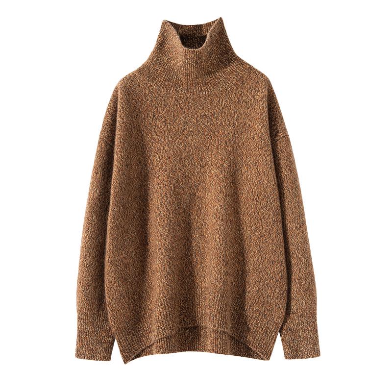 Cozy Cashmere Turtleneck Sweater: Soft, Thick Knit for Autumn & Winter
