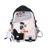 3 Piece School Backpack Set for Students Large Capacity Oxford Cloth Schoolbag with Shoulder Strap and Pencil Case