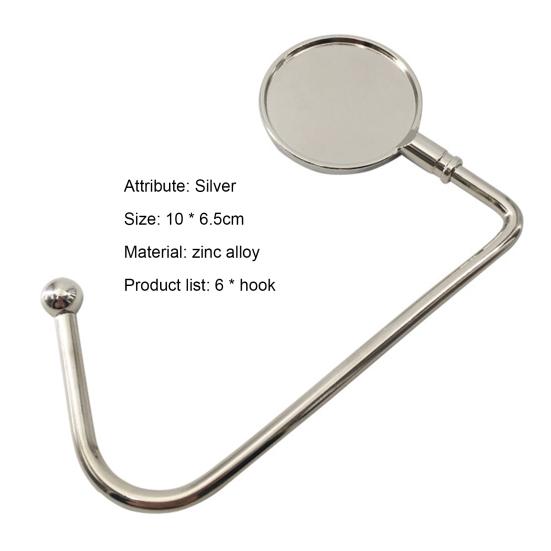 6Pcs Good Load-bearing Fireplace Stockings Hanger Stable Zinc Alloy Handbag Holding Stockings Hook Home Decor