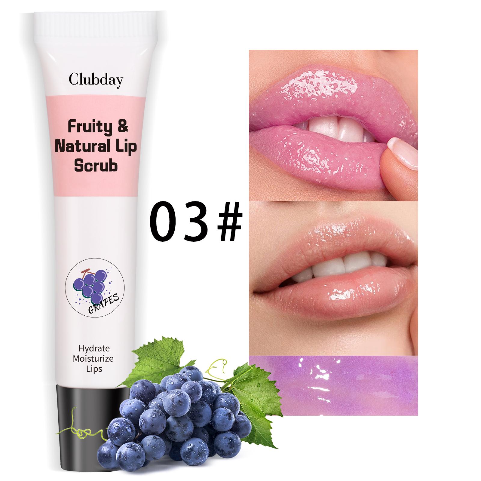 

Clubday New Fruity Lip Scrub Exfoliates Dead Skin, Lightens Lip Lines, Lip Care C701-003 03