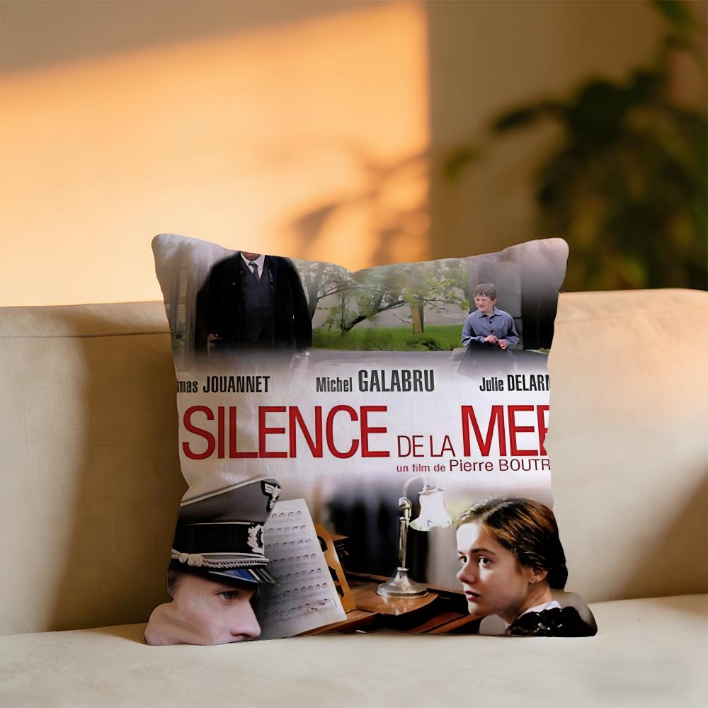 

Le Silence De La Mer Cushion Cover Cozy Velvet Throw PillowSoft Warm Cushion For Sofa Bed 30x30 cm