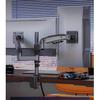 NB New H180 Full Motion 17"-27" Double monitor Holder Gas Spring Arm LCD Mount ergonomic dual arm clamp bracket 2-9kgs each