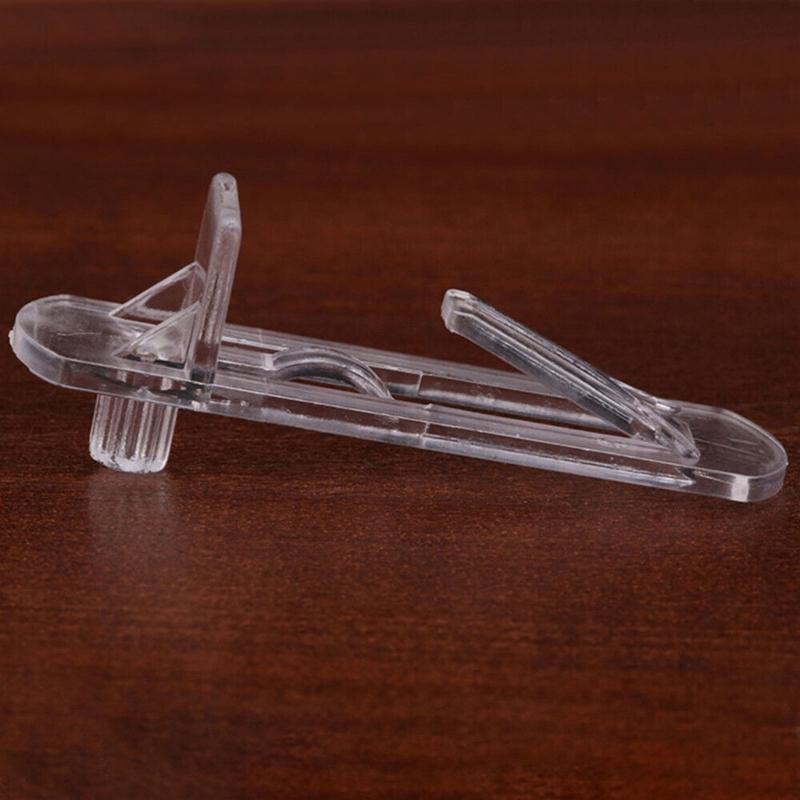 Pack of 30 Shelf Support Peg Clear Plastic Cabinet Shelf Pins Self-Locking Bracket Clip for Supporting Furniture Kitchen