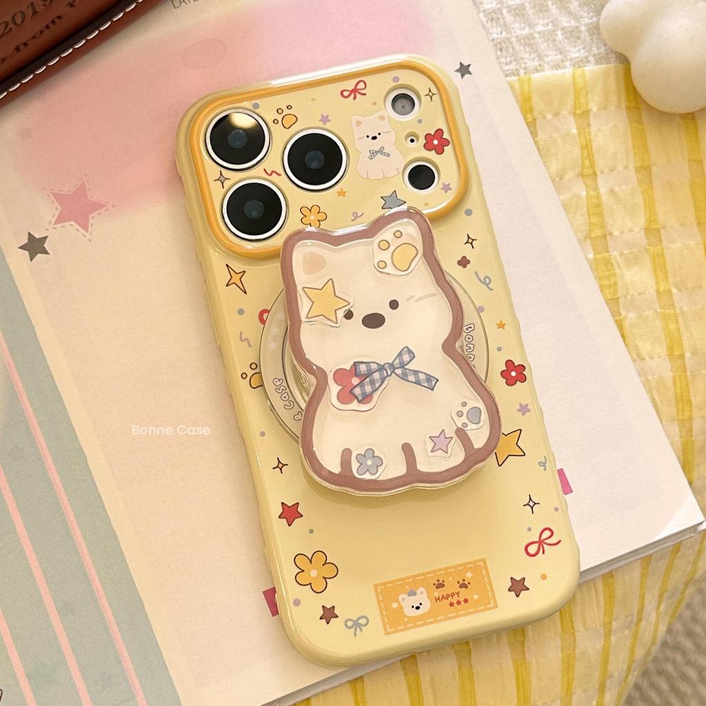 Cute Puppy Magnetic Phone Case for iPhone 16, iPhone 17, and iPhone 17 Pro Max