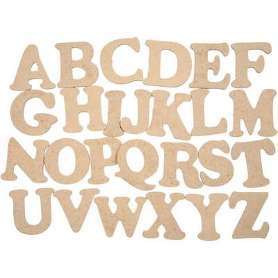 Assortment of Wooden Letters - Beige - Wood - Decorative Objects